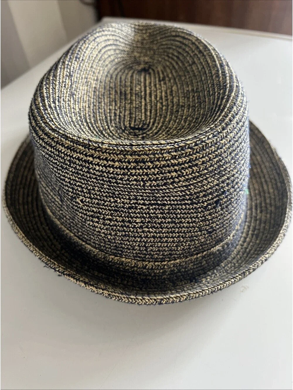 Country Gentleman mens hat Blue and white Classic look